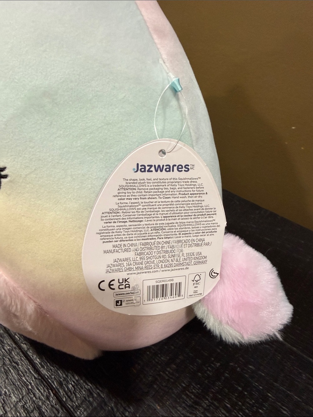 Squishmallows Pastel Chick Plush - Pink, Cream & Pale Yellow S10 - Picture 3 of 5